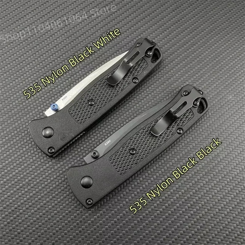 BM 535 Bugout Folding Knife Grivory Handle Ultra-Light EDC Outdoor