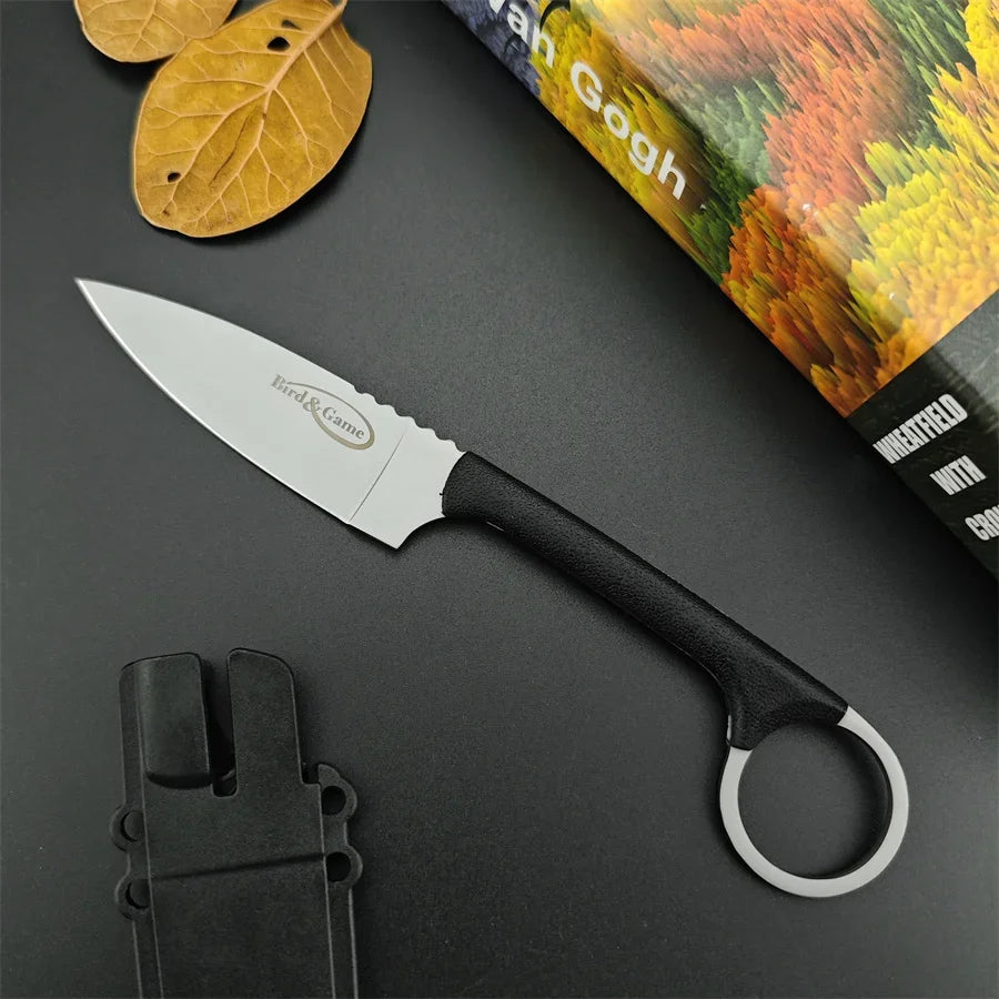 MKC Ultra-Light Straight Knife, Nylon-Fiberglass Handle, Outdoor Tactical