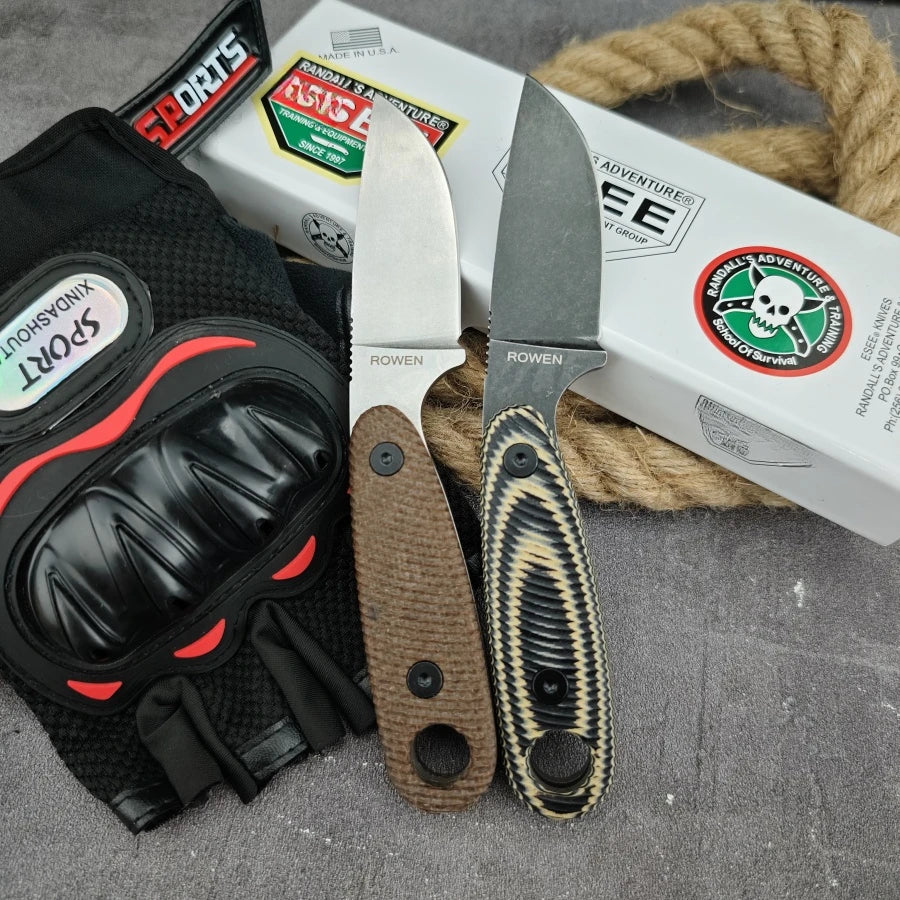 Izula Style Fixed Blade Knife D2 G10 Handle Outdoor Tactical Sheath Knife