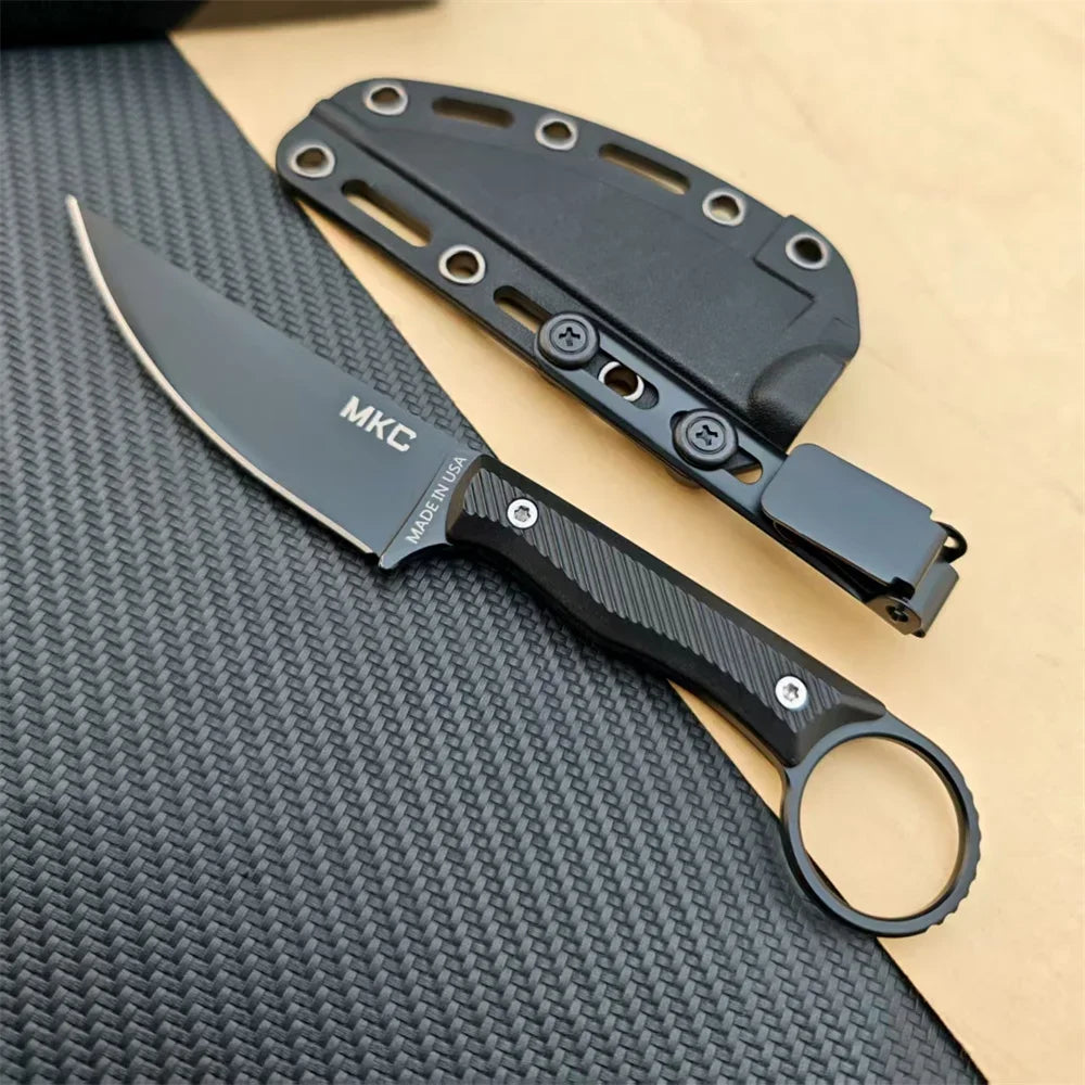 MKC Speedgoat Fixed Blade Knife Nylon Handle Outdoor EDC with Kydex