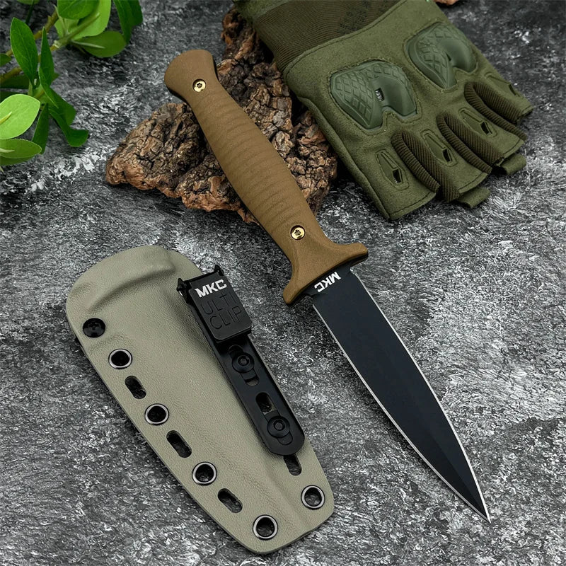 MKC V24 Fixed Blade Knife 9Cr13Mov G10 Handle Outdoor Hunting Tool