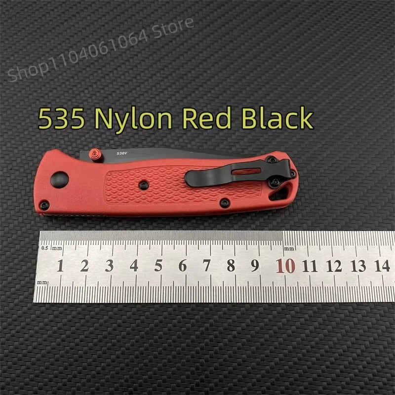 BM 535 Bugout Folding Knife Grivory Handle Ultra-Light EDC Outdoor