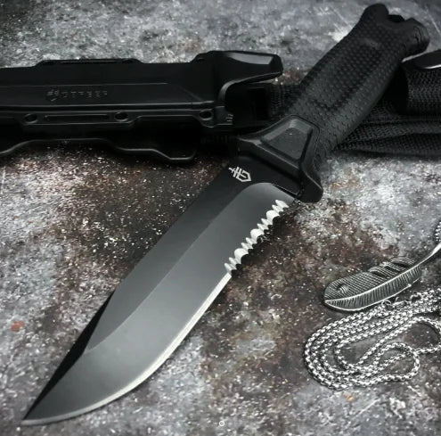 G1500 Heavy Duty Fixed Blade Knife 8Cr13Mov Survival Self Defense Tool