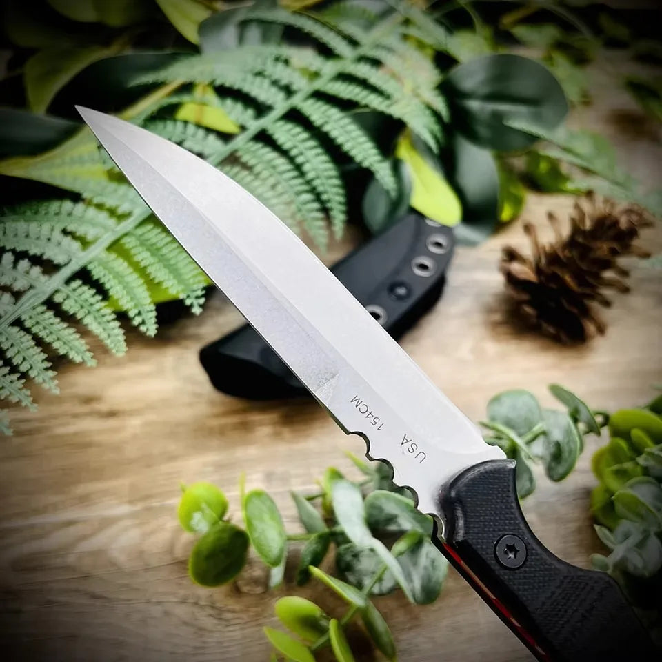 X-020 Tactical Fixed Blade Knife D2 Steel High Hardness Survival Tool