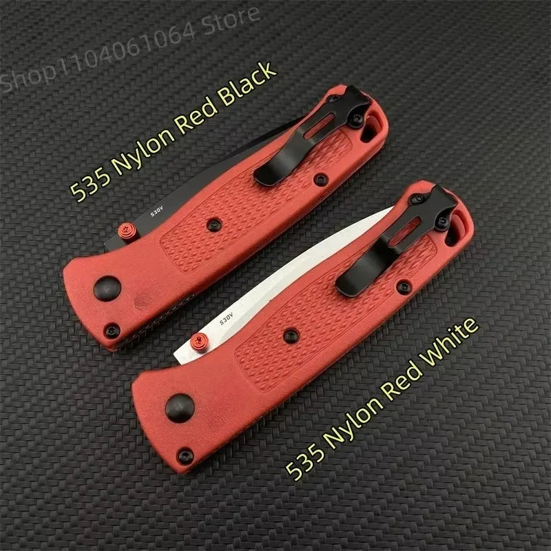 BM 535 Bugout Folding Knife Grivory Handle Ultra-Light EDC Outdoor