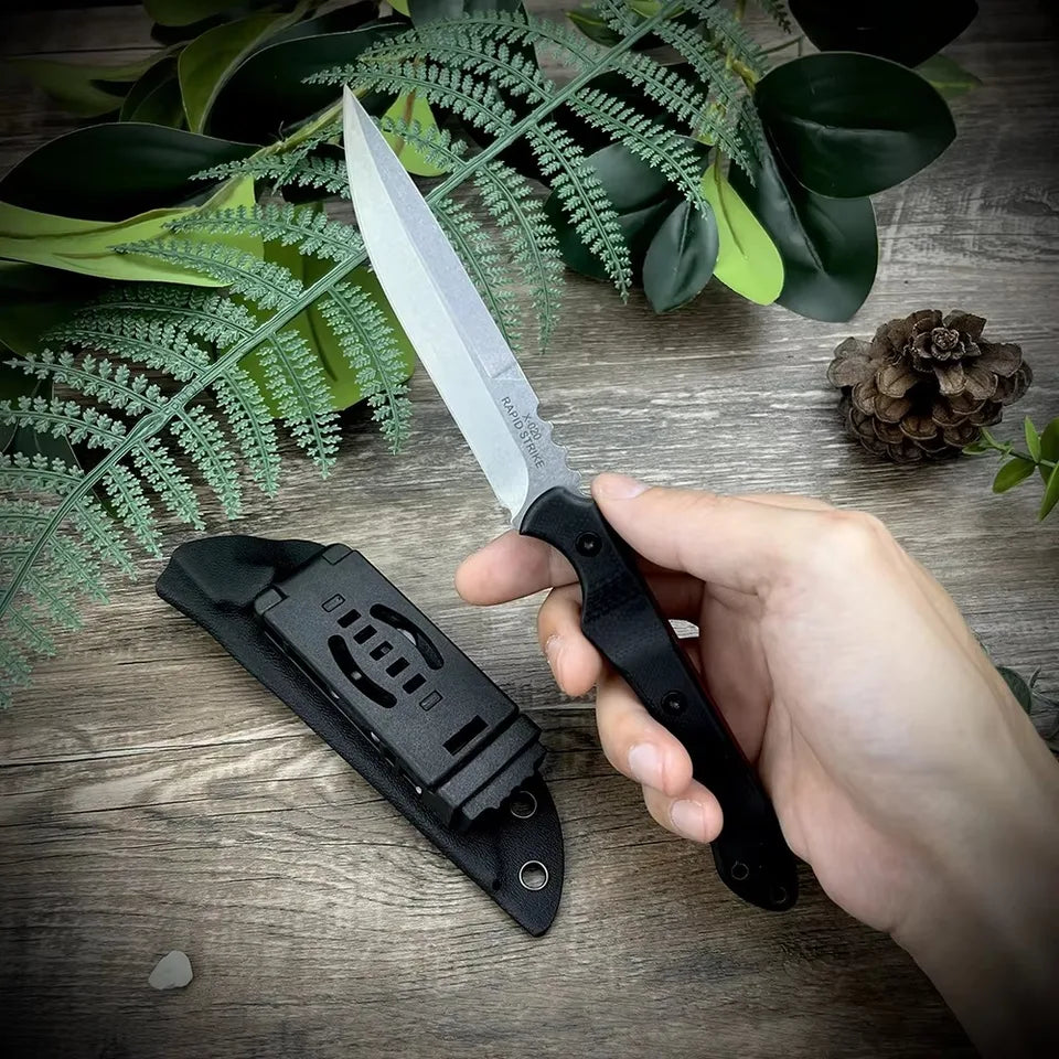 X-020 Tactical Fixed Blade Knife D2 Steel High Hardness Survival Tool