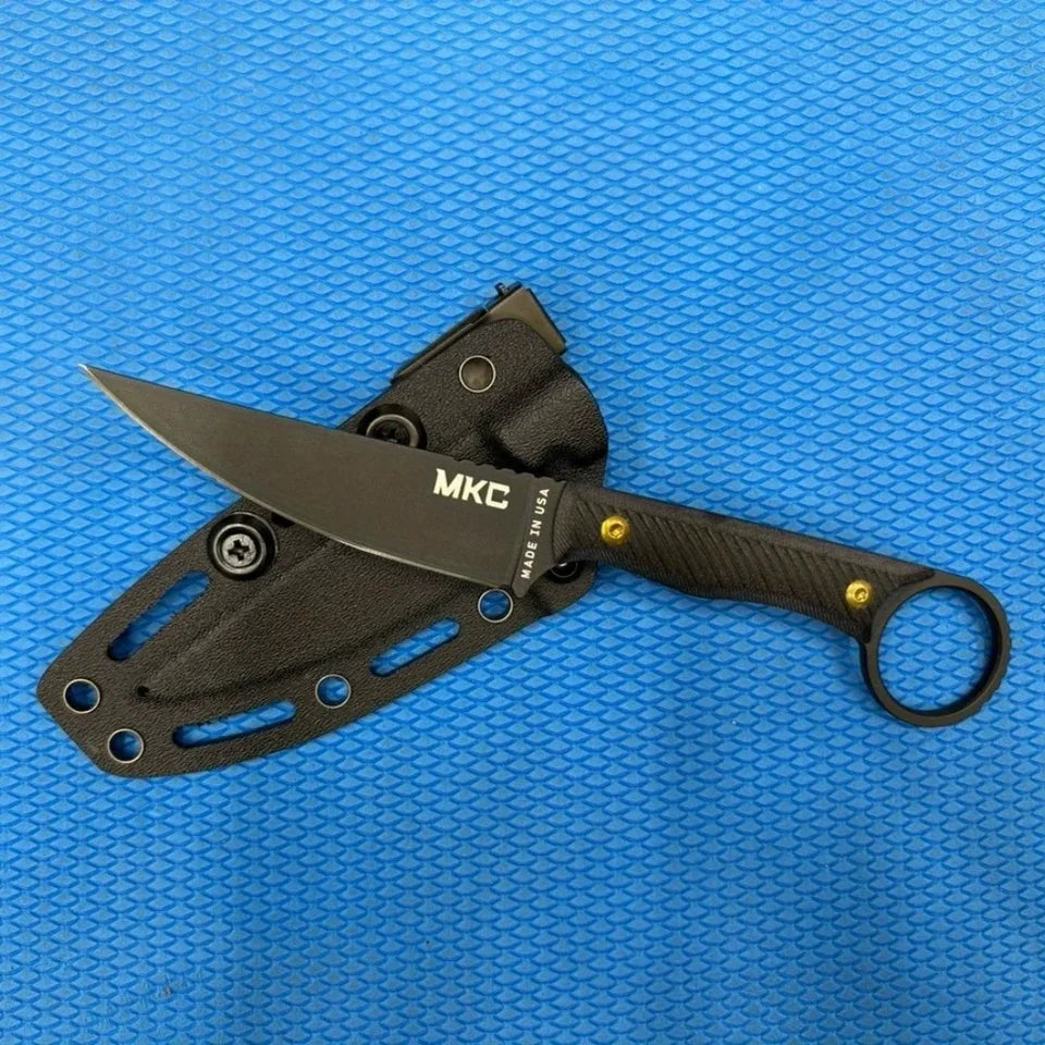 MKC Fixed Blade Knife Outdoor Camping Survival Tool with Kydex Sheath