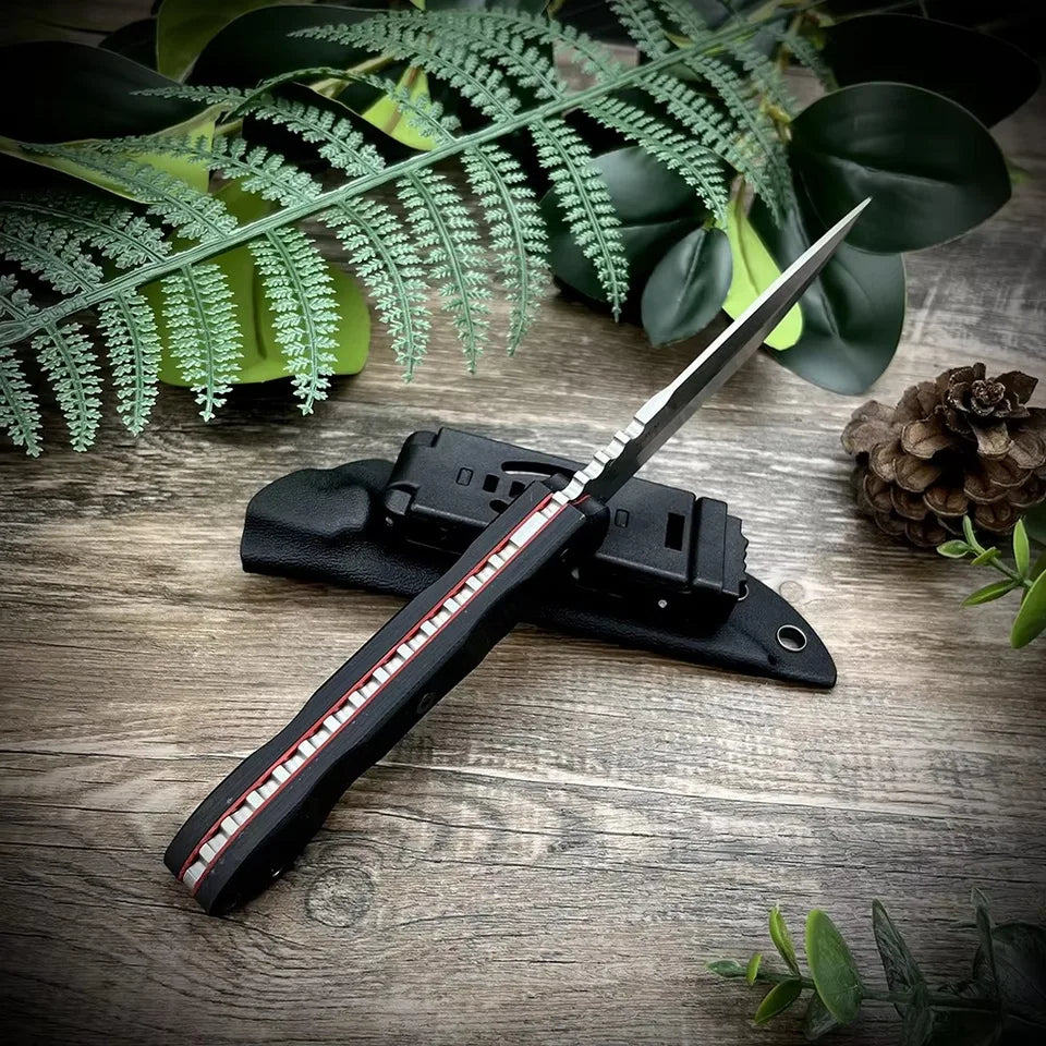 X-020 Tactical Fixed Blade Knife D2 Steel High Hardness Survival Tool