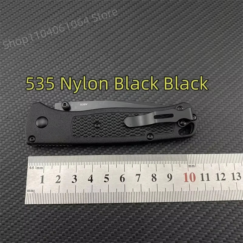 BM 535 Bugout Folding Knife Grivory Handle Ultra-Light EDC Outdoor