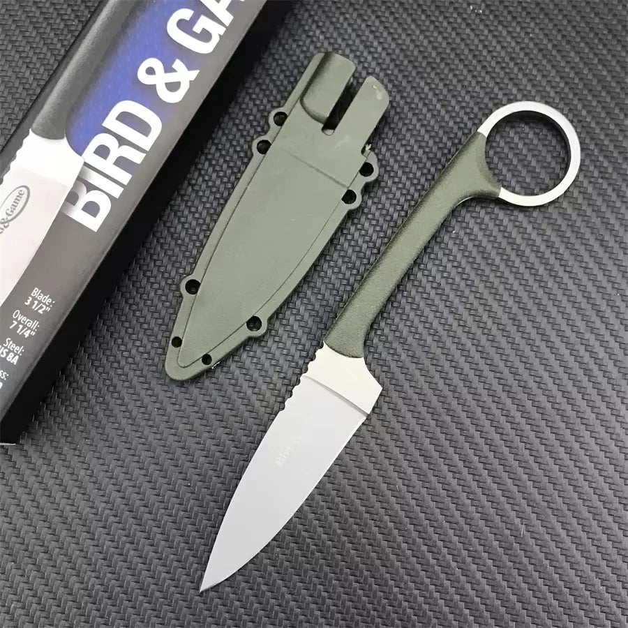 MKC Ultra-Light Straight Knife, Nylon-Fiberglass Handle, Outdoor Tactical