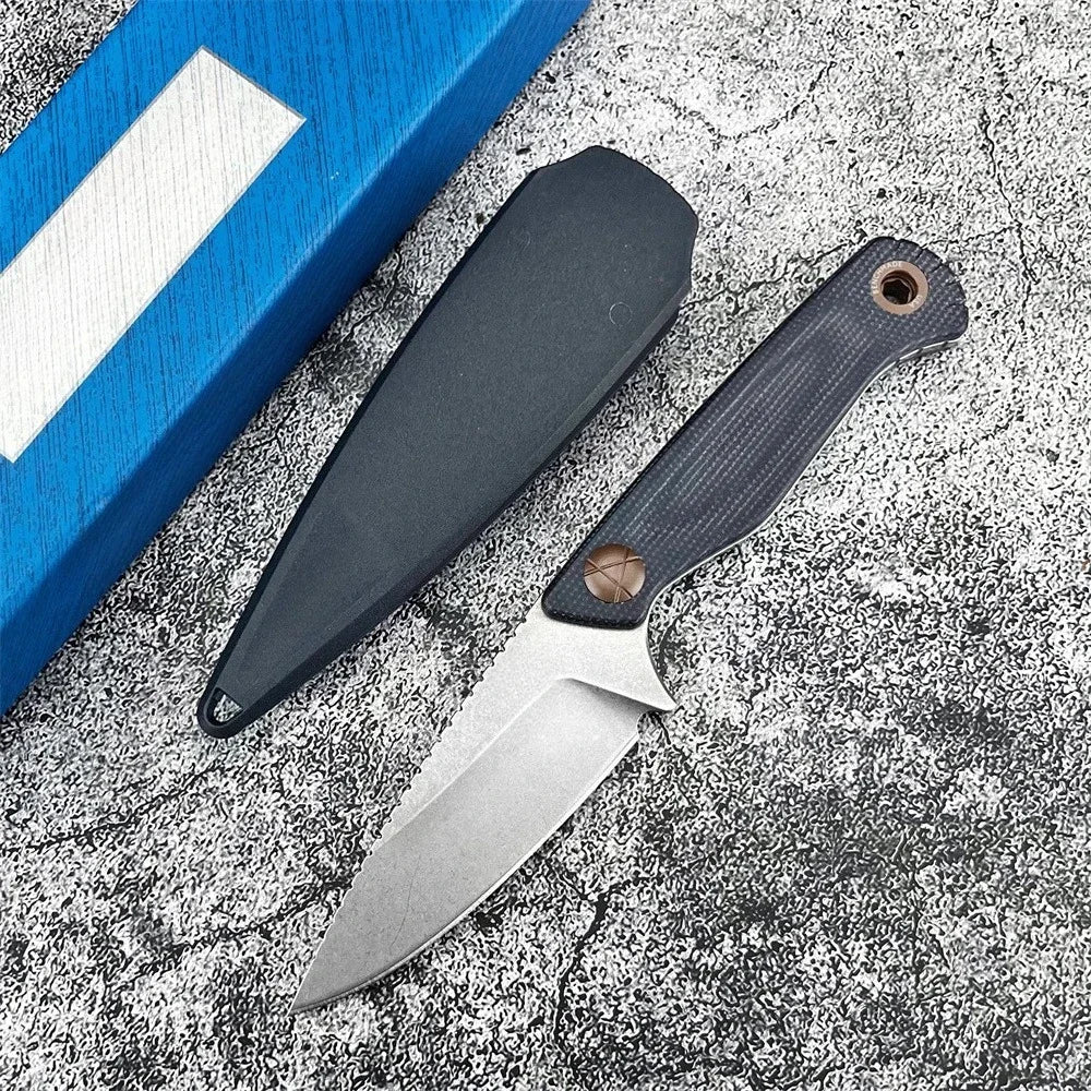 BM 203BT D2 Steel Fixed Blade Knife G10 Handle Outdoor Camping Tool