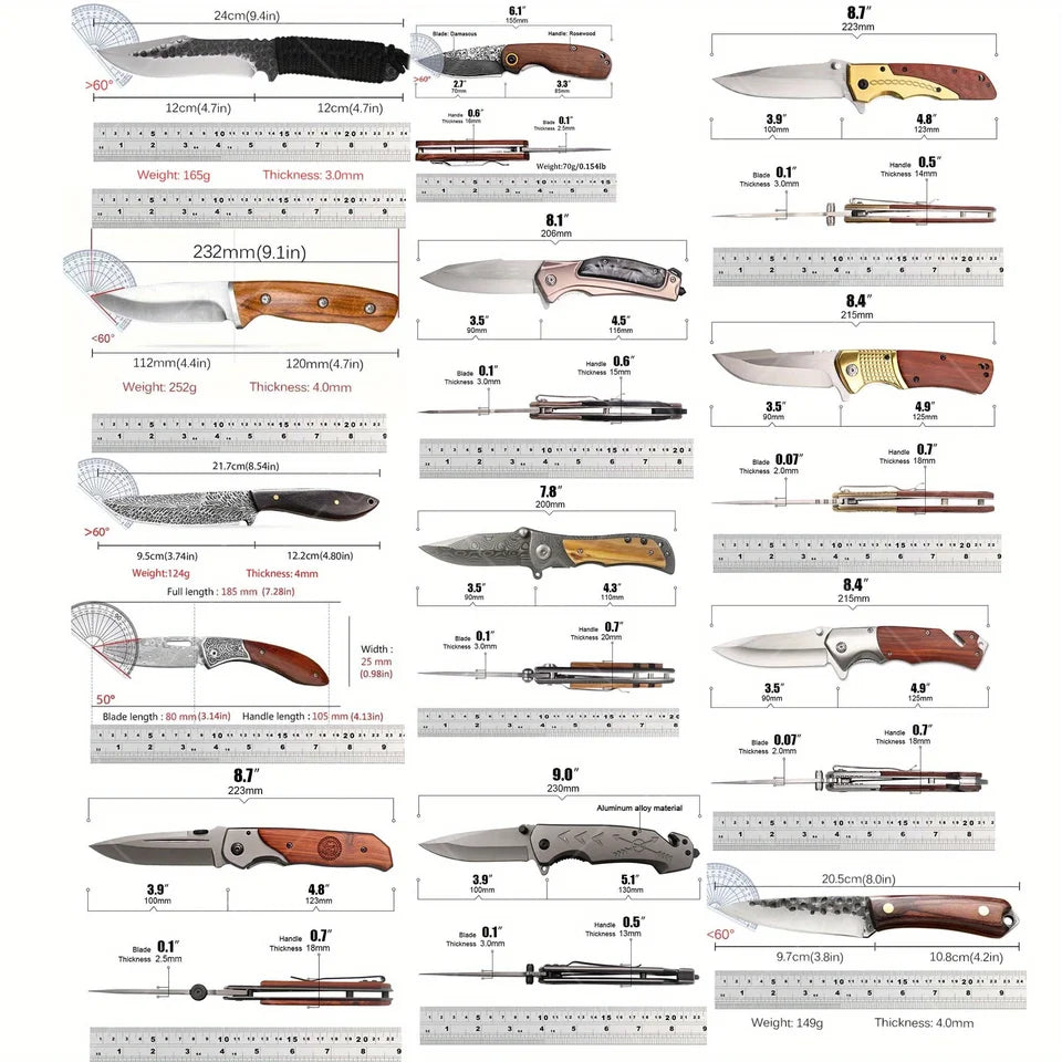 Mystery Gift Box with Multi Function Outdoor Folding Knife High Carbon Steel