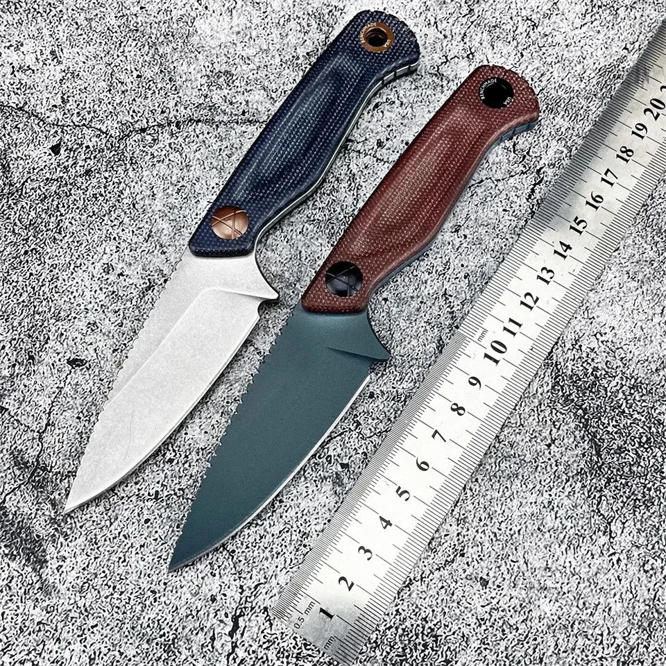 BM 203BT D2 Steel Fixed Blade Knife G10 Handle Outdoor Camping Tool