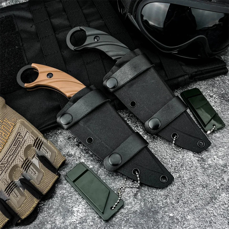 C.U.T. Fixed Blade Knife with Kydex Sheath Outdoor Survival Utility Tool