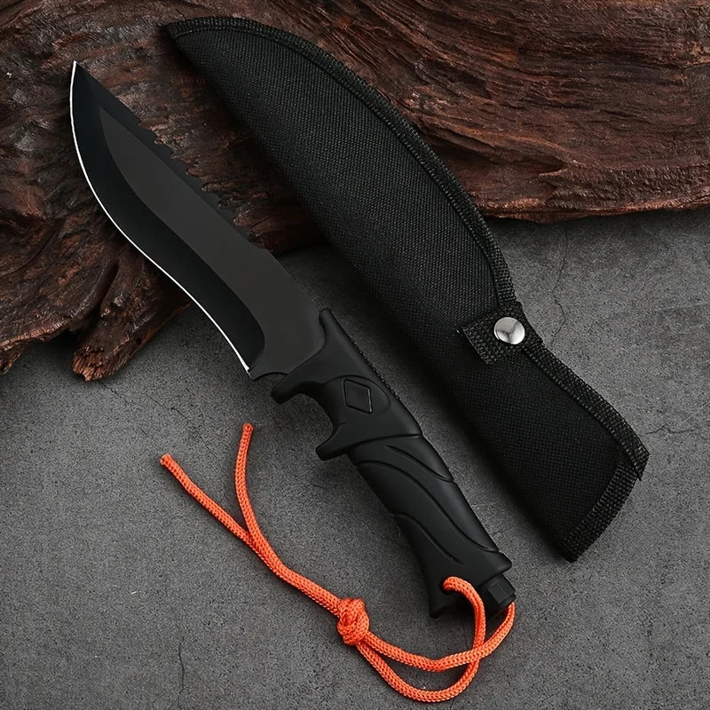 High Hardness Outdoor Fixed Blade Knife Wood Handle with Sheath