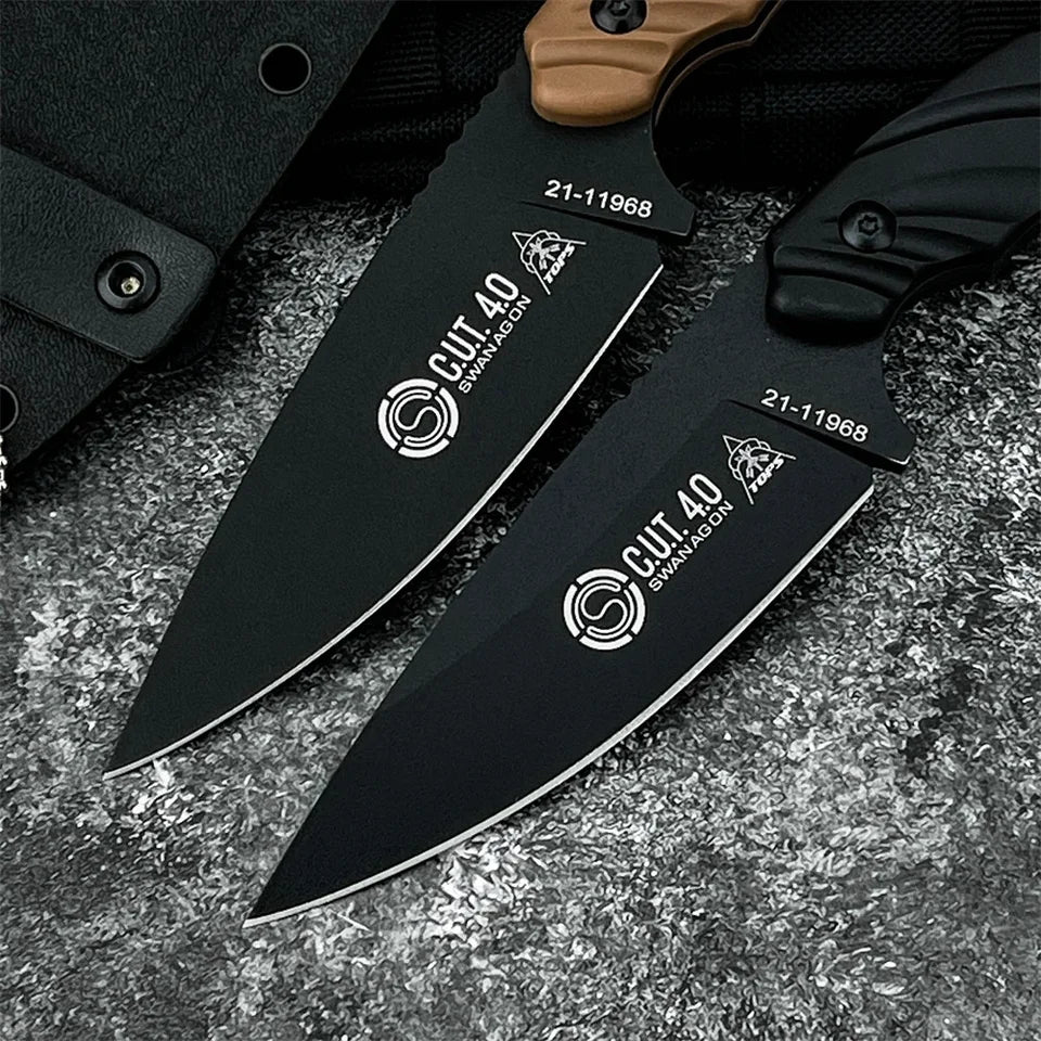 C.U.T. Fixed Blade Knife with Kydex Sheath Outdoor Survival Utility Tool