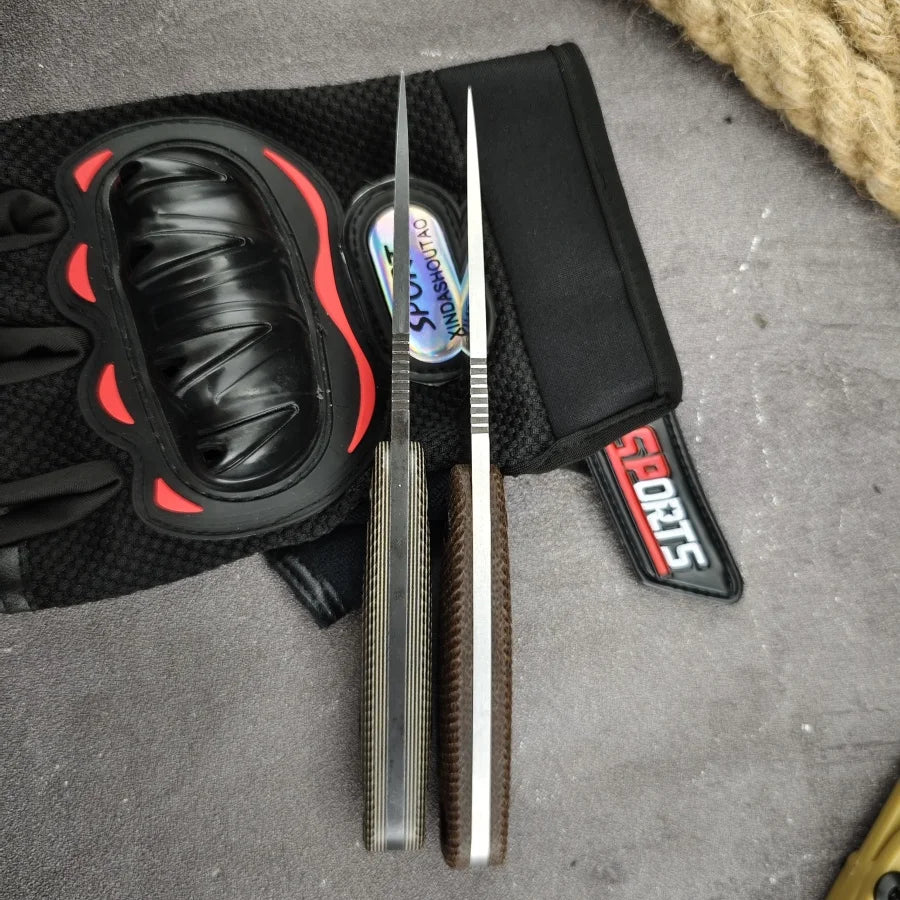 Izula Style Fixed Blade Knife D2 G10 Handle Outdoor Tactical Sheath Knife