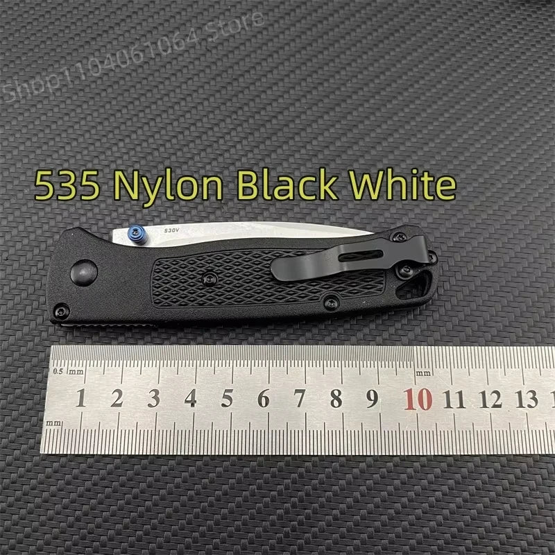 BM 535 Bugout Folding Knife Grivory Handle Ultra-Light EDC Outdoor