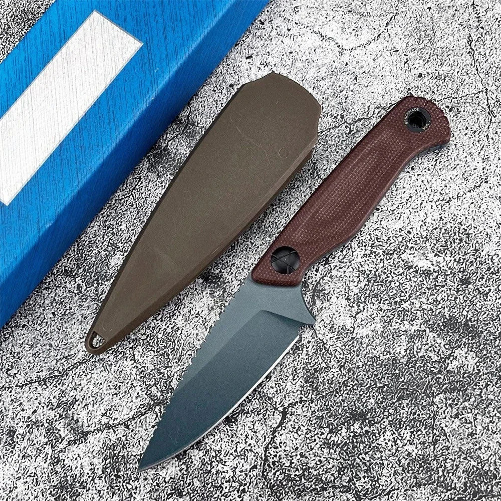 BM 203BT D2 Steel Fixed Blade Knife G10 Handle Outdoor Camping Tool