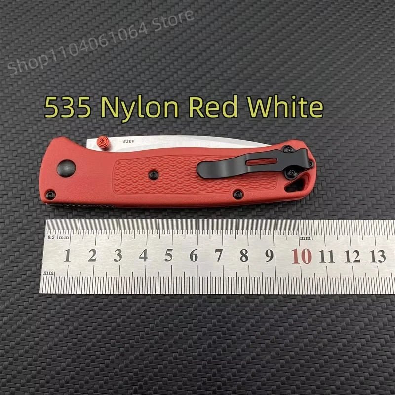 BM 535 Bugout Folding Knife Grivory Handle Ultra-Light EDC Outdoor