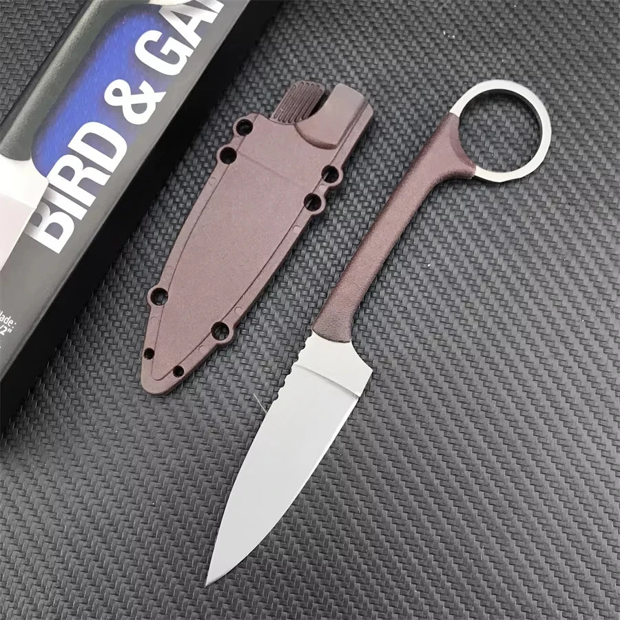 MKC Ultra-Light Straight Knife, Nylon-Fiberglass Handle, Outdoor Tactical