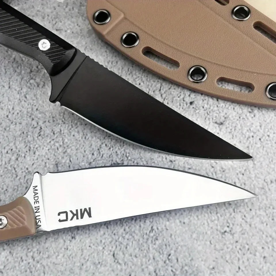 MKC Fixed Blade Knife Outdoor Camping Survival Tool with Kydex Sheath