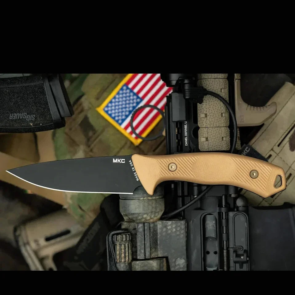 TF24 MKC Tactical Fixed Blade Knife with Kydex Sheath Outdoor EDC Tool