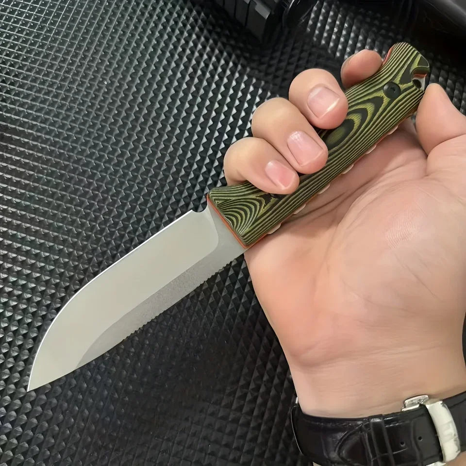 BM 15002 Tactical Straight Knife 8Cr13Mov Blade G10 Outdoor Tool