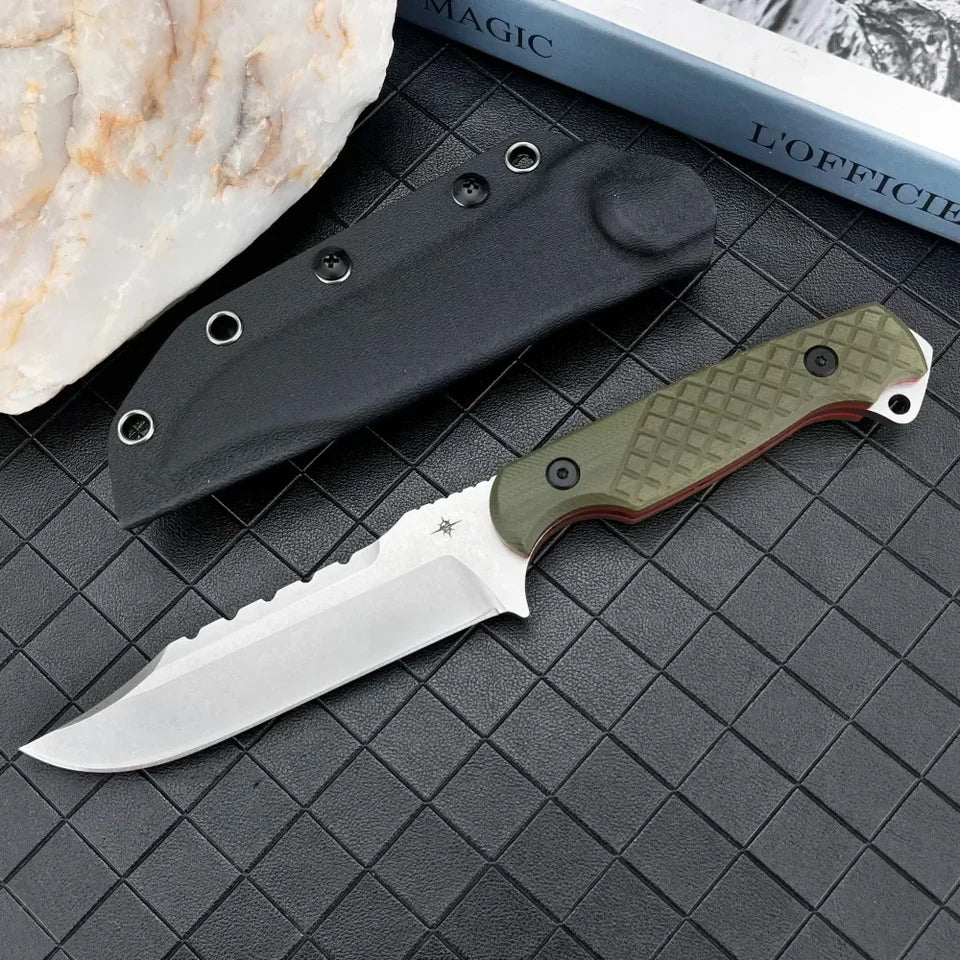 TOOR Style Fixed Blade Knife D2 G10 Outdoor Camping Survival Tool