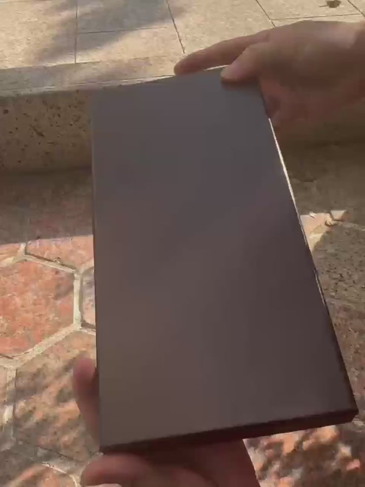 Large Handmade Damascus Fixed Blade Knife with Wood Handle & Sheath